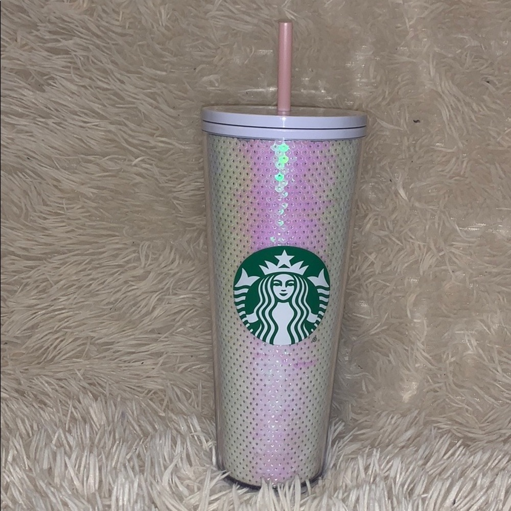 Starbucks Sequin Tumbler 🤍💕